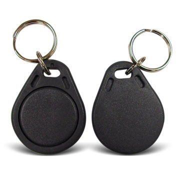 Solid Black MiFare Plus S 2k Key Fobs