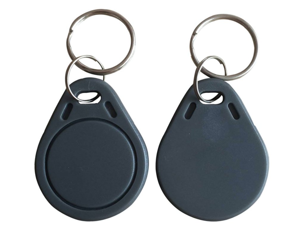 Solid Grey MiFare Classic 1k Key Fobs